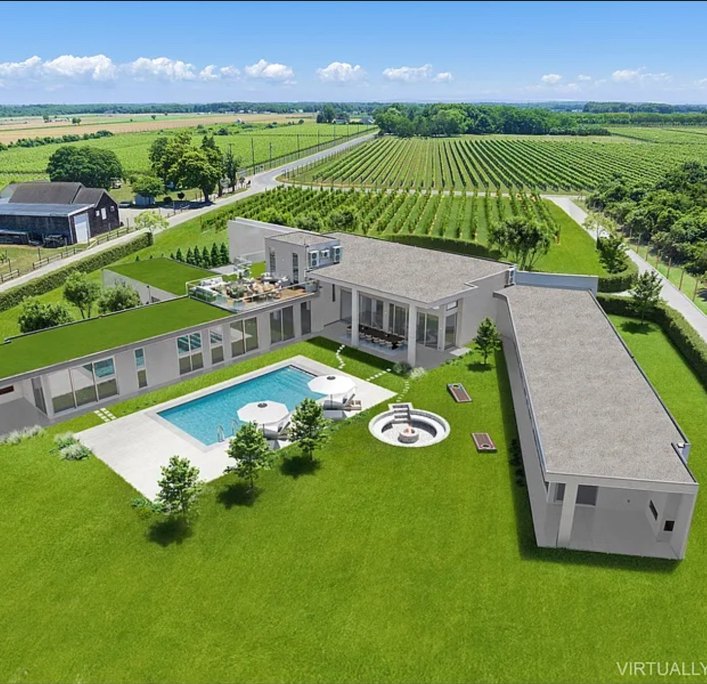 Vineyard estate on Oregon Road in North Fork, New York